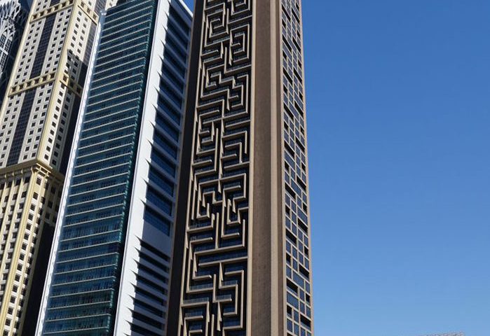 Al Rostamani Maze Tower - Dubai cephe kaplama projesi